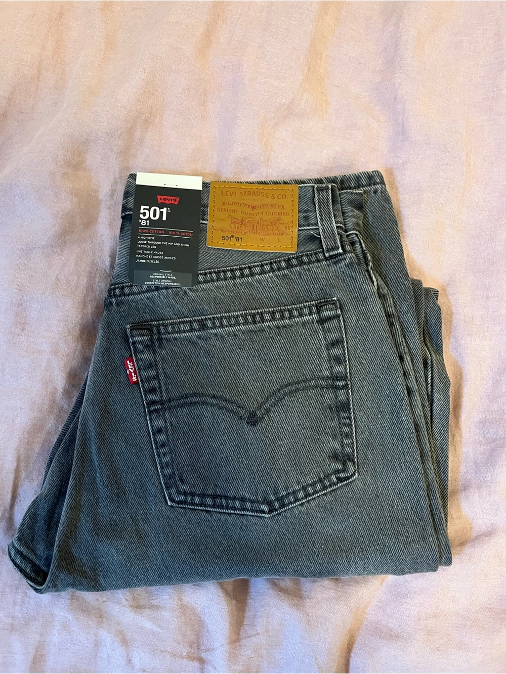 Levi's 501 ‘81 women’s washed black NWT